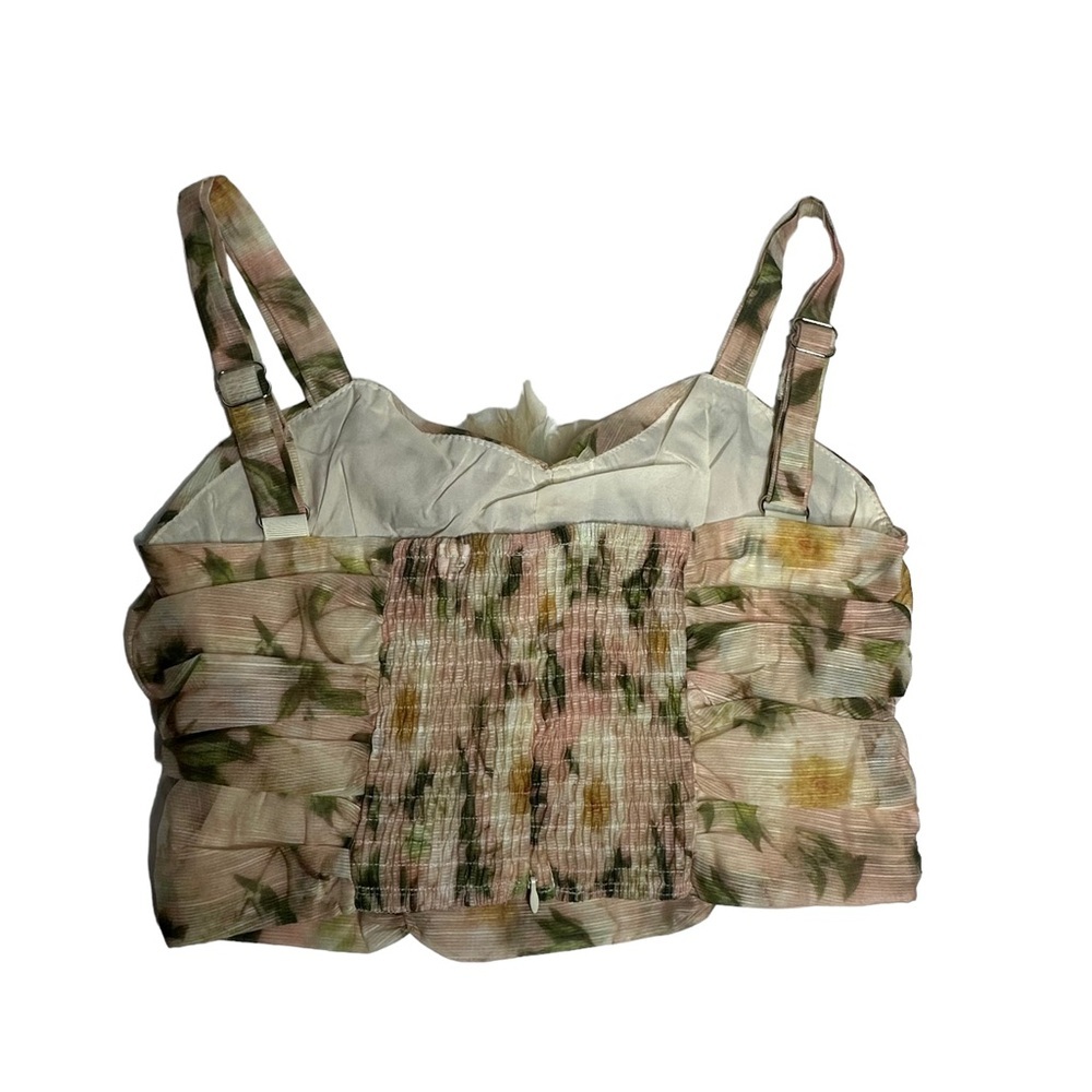 NWT Elegant Vintage Inspired Coastal Garden Floral CropTop/Maxi Skirt Set S - Picture 9 of 16